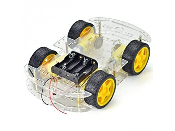 4 WHEEL ROBOT SMART CAR CHASSIS KITS CAR WITH SPEED ENCODER