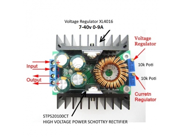 XL4016 300W DC to DC 9A Step Down Buck Converter