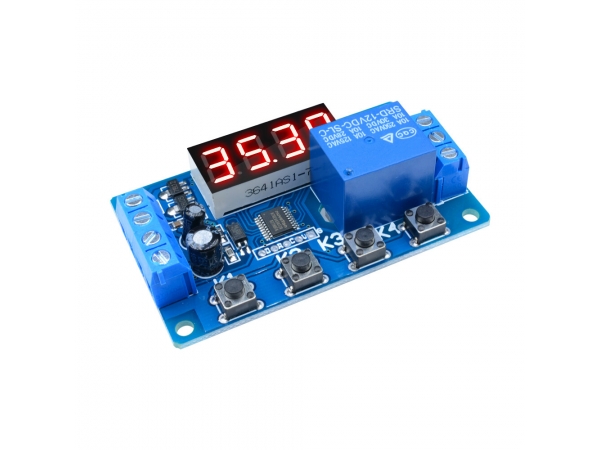 4 Button Delay Timer Module 3 to 6v DC Adjustable Timer Module In Pakistan