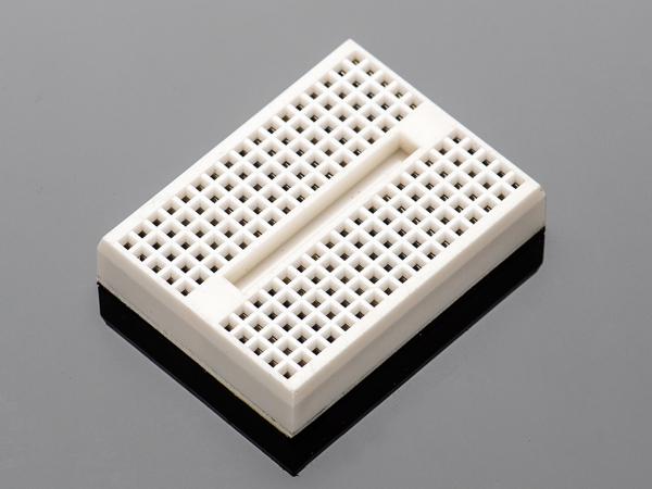 170 Tie Point Mini White Solderless Breadboard