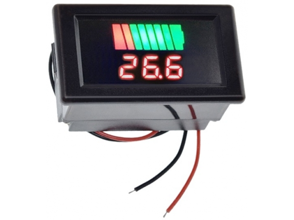 Battery Capacity Indicator DC12-72 Voltage and Percentage