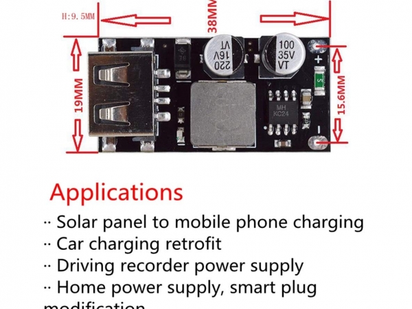 QC3.0 QC2.0 USB 6-32V 9V 12V 24V to Fast Quick Charger Circuit Board