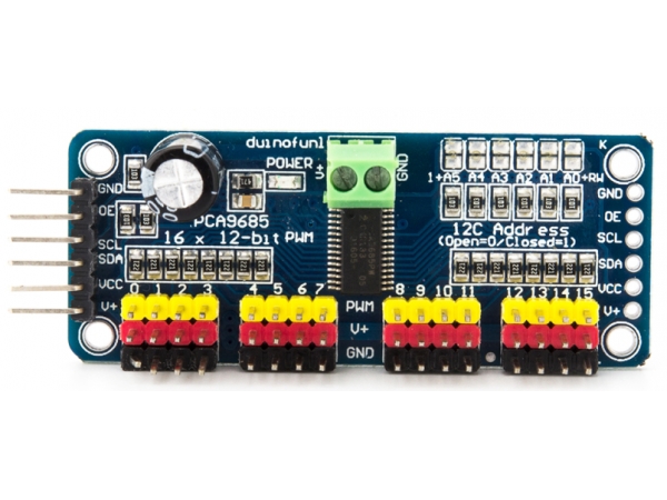 PCA9685 16 CHANNEL PWM  SERVO MODULE I2C