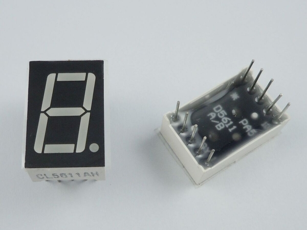 7 SEGMENT COMMON ANODE DISPLAY 0.8MM