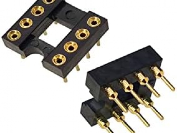 IC Socket 8 Pin Round PCB Mount