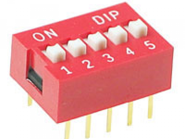 5 PIN DIP SWITCH