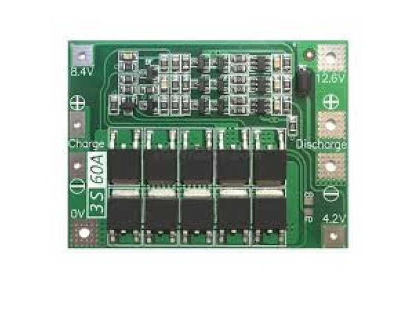 3S 60A 18650 Lithium Battery Protection Board With Equalization