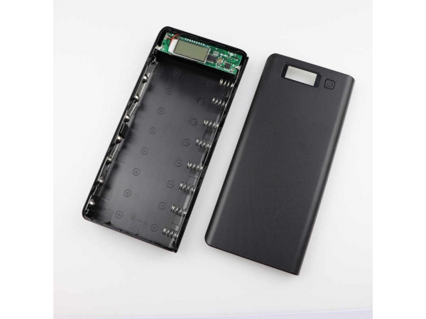 POWER BANK CASE DIY SHELL  8 CELL COVER WITH LCD DISPLAY