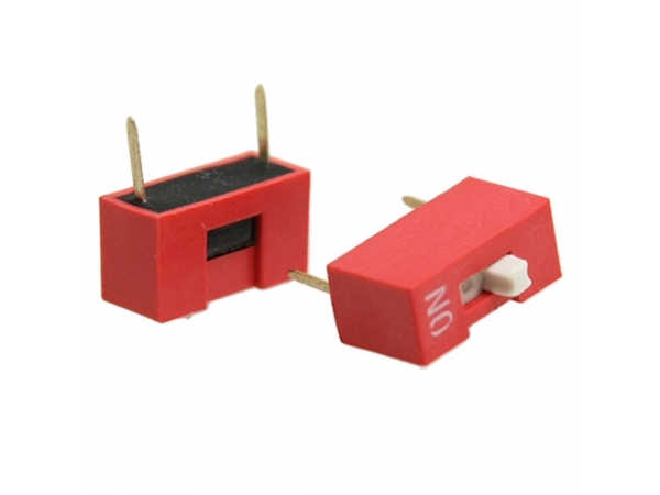 7.62mm Pitch 1 Position 2 Pin Red DIP Switch 1P